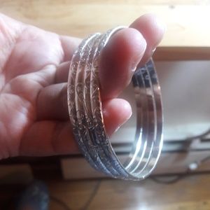 Silver ♠️Four Bracelets/ Bangles